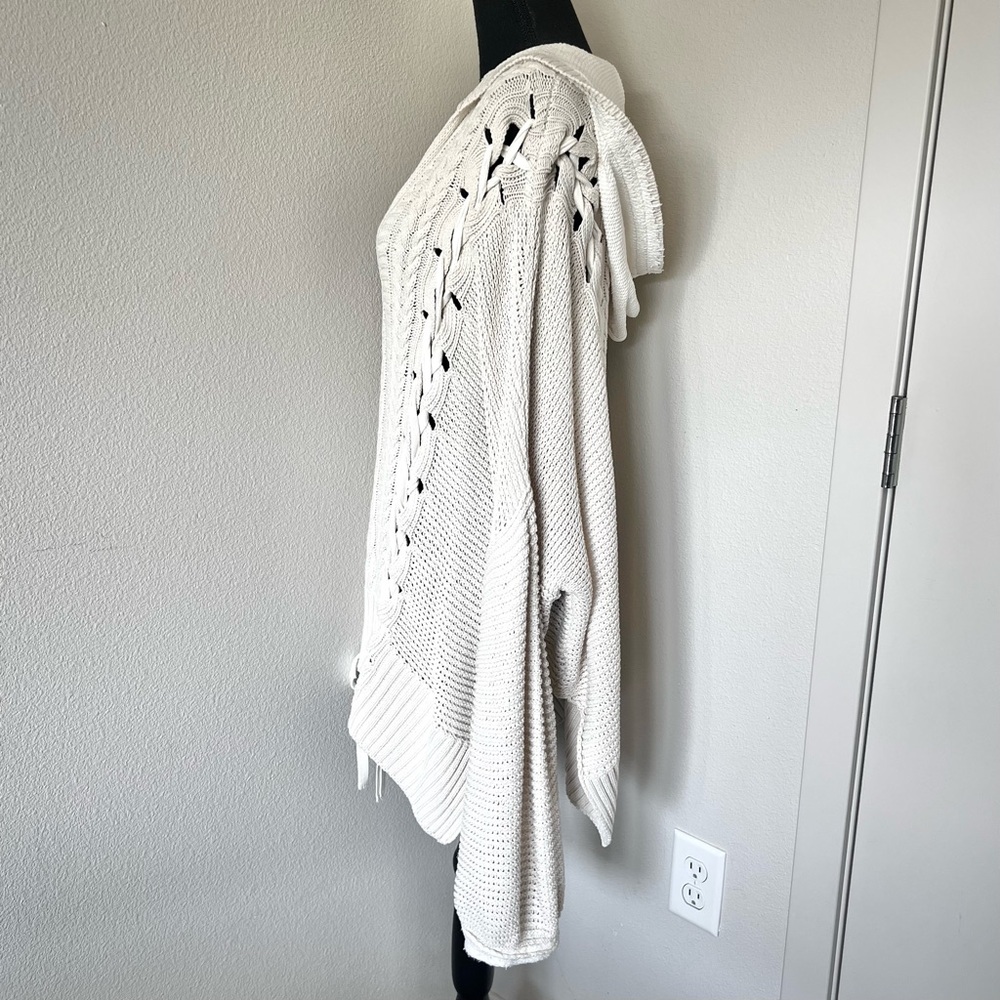 RARE • Free People Corset Lace-Up Oversized Sweater • - Picture 6 of 10